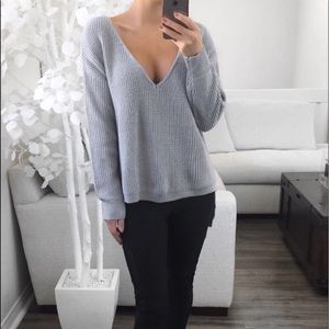 Roxer Grey Oversized Sweater